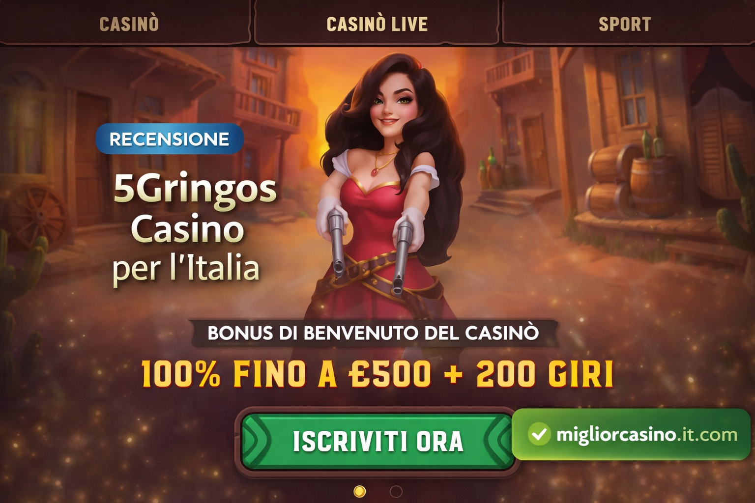 Bonus del Casin&ograve; 5Gringos